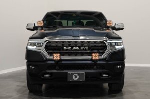 Ram 1500 LED Pod Light Kit - Bumper - Diode Dynamics - SS5 with selectable backlight - White - `19-`24